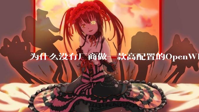 为什么没有厂商做一款高配置的OpenWRT路由器？